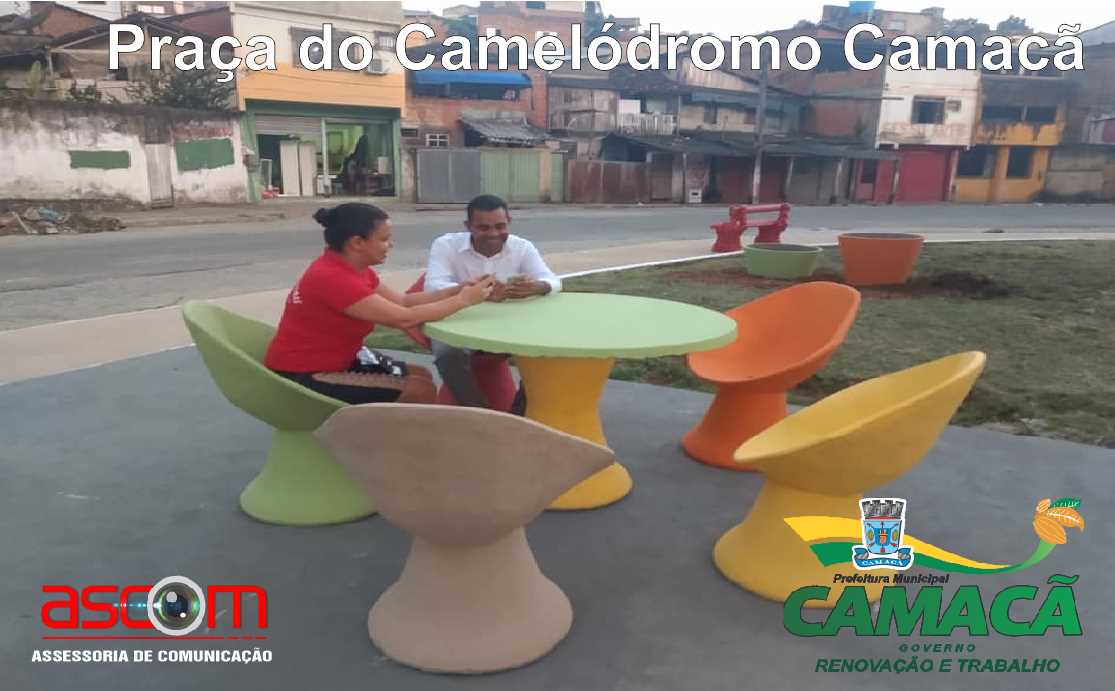 Prefeitura realiza decorações nas Pracinhas para ambiente de lazer